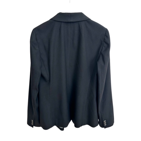 J. Crew black wool stretch jacket blazer shawl lapel single button 12 - Picture 4 of 16
